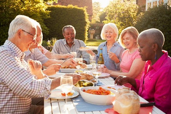 For seniors in residential care, a party is a good opportunity for socialization