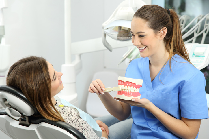 Intra-oral dental assistants help clients take good care of their teeth