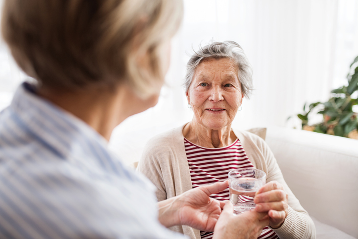 PSWs can help senior clients stay hydrated by ensuring they have access to water